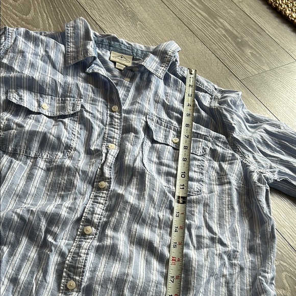 Blue Striped Button-Up Shirt - Picture 5 of 7
